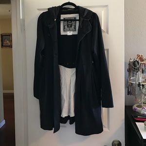 Black "For Joesph" Hoodie Coat Jacket